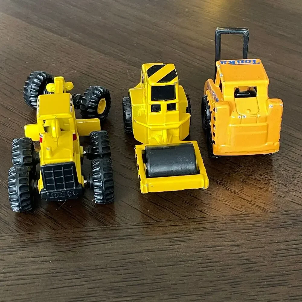 Maisto Tonka Road Crew Construction Equipment Lot Grader Forklift Roller FLAW